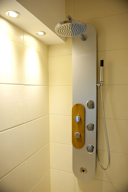 Modern Shower with Multiple Fixtures